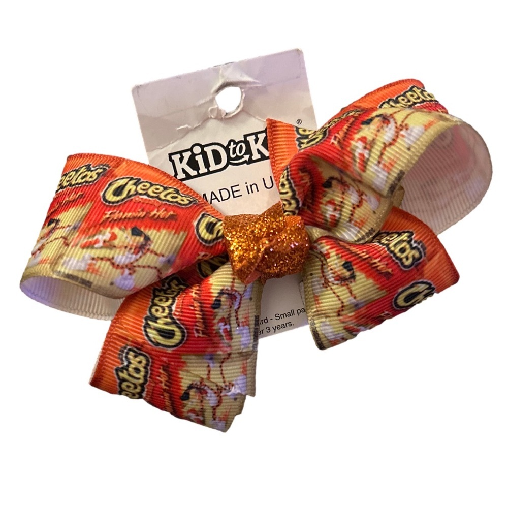 Cheetos Orange Hair Bow